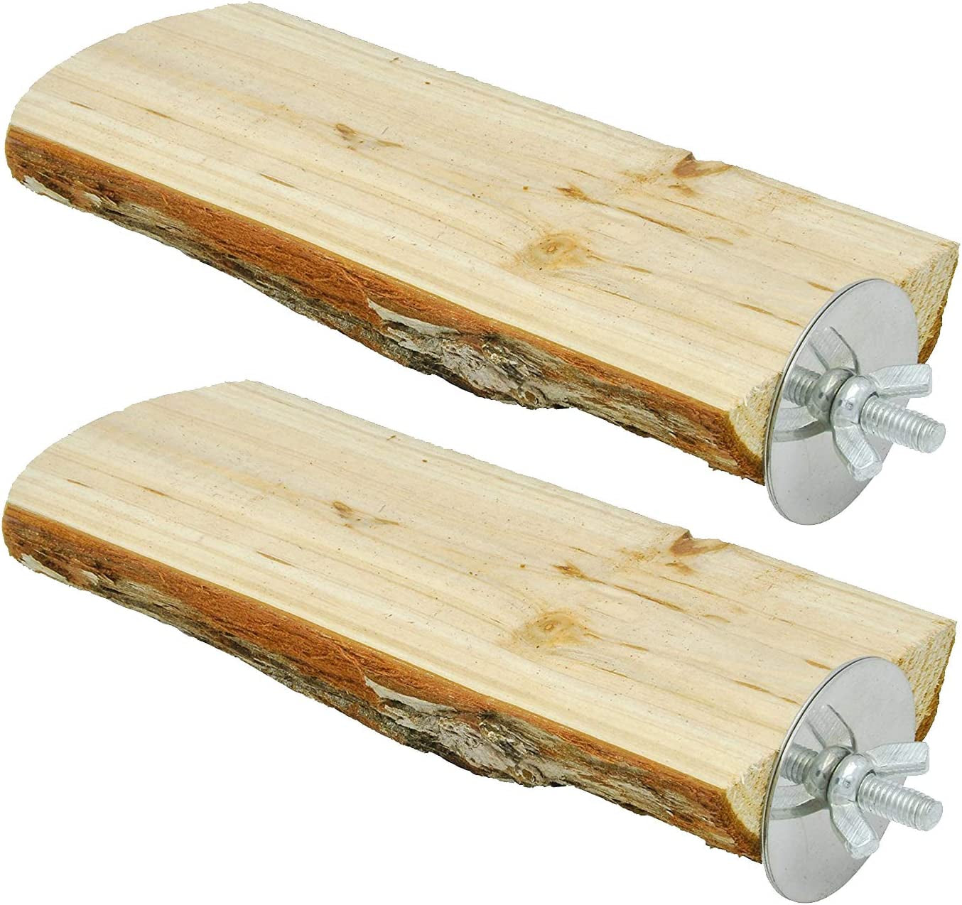 Natural Wooden Bird Perch (2 Packs)