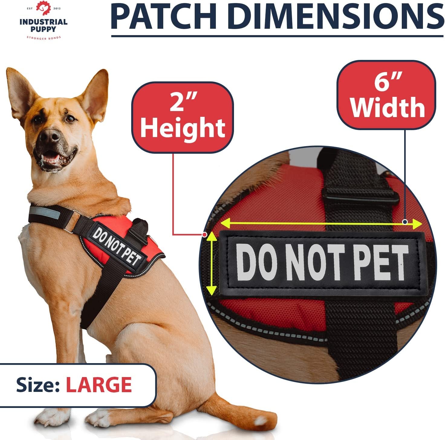 "DO NOT PET" Reflective Patch – Safety & Visibility for Service Dogs