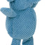 Checkers Elephant Squeaky Plush Dog Toy, Chew Guard Technology - Blue, Large