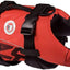 DFD Dog Life Jacket - Adjustable Swimming Safety Vest with Reflective Trim & Durable Grab Handle - 50% More Flotation Material - Small, Red