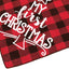 Dog First Christmas Bandana,Red Plaid Xmas Puppy Scarf