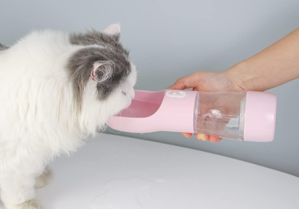 Portable 2-in-1 Pet Water and Food Bottle