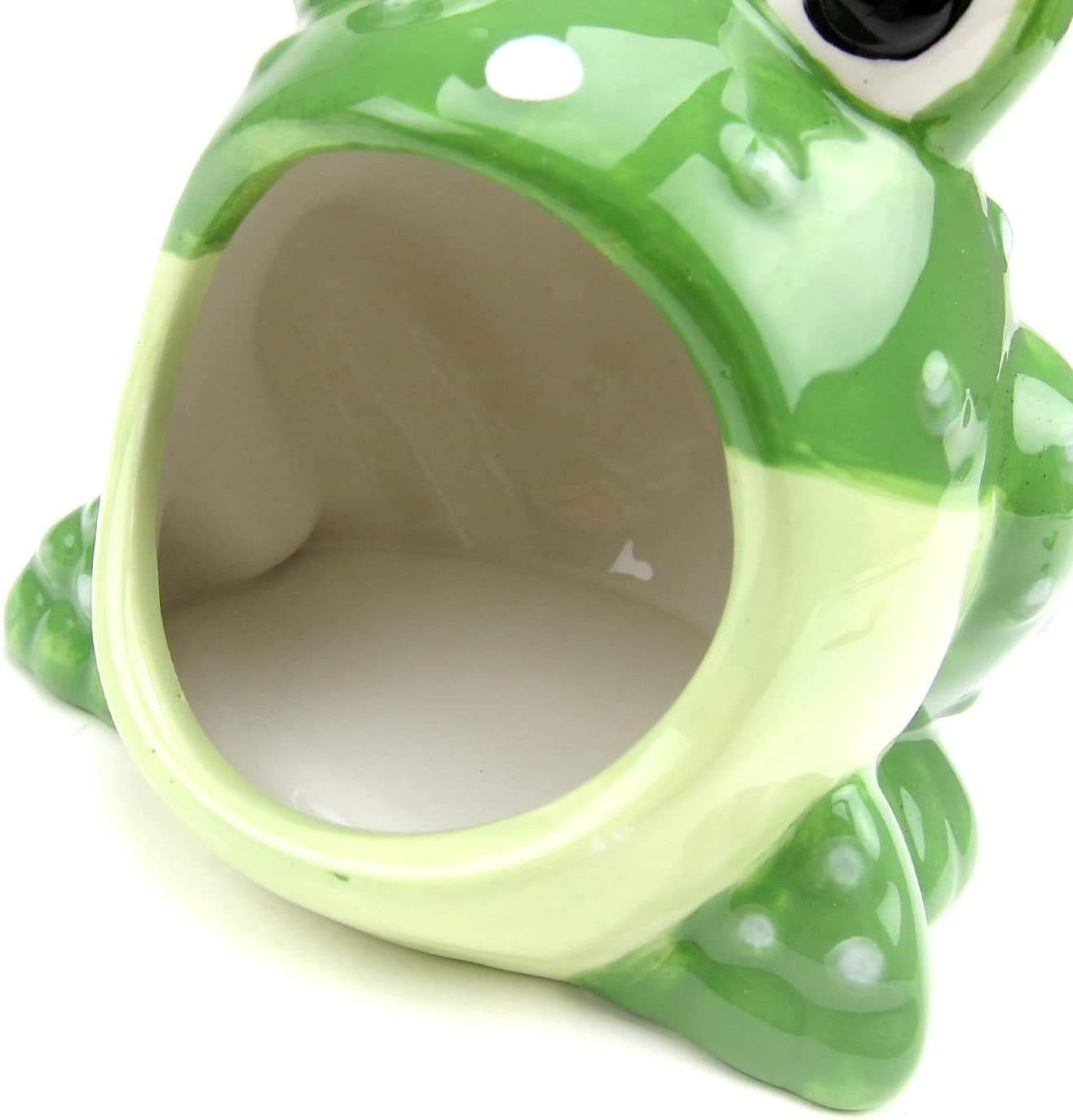 Ceramic Hamster Hideout Small Animal House Critter Bath, Ideal for Dwarf Hamsters and Gerbils, Pet Hideout Hut Cave