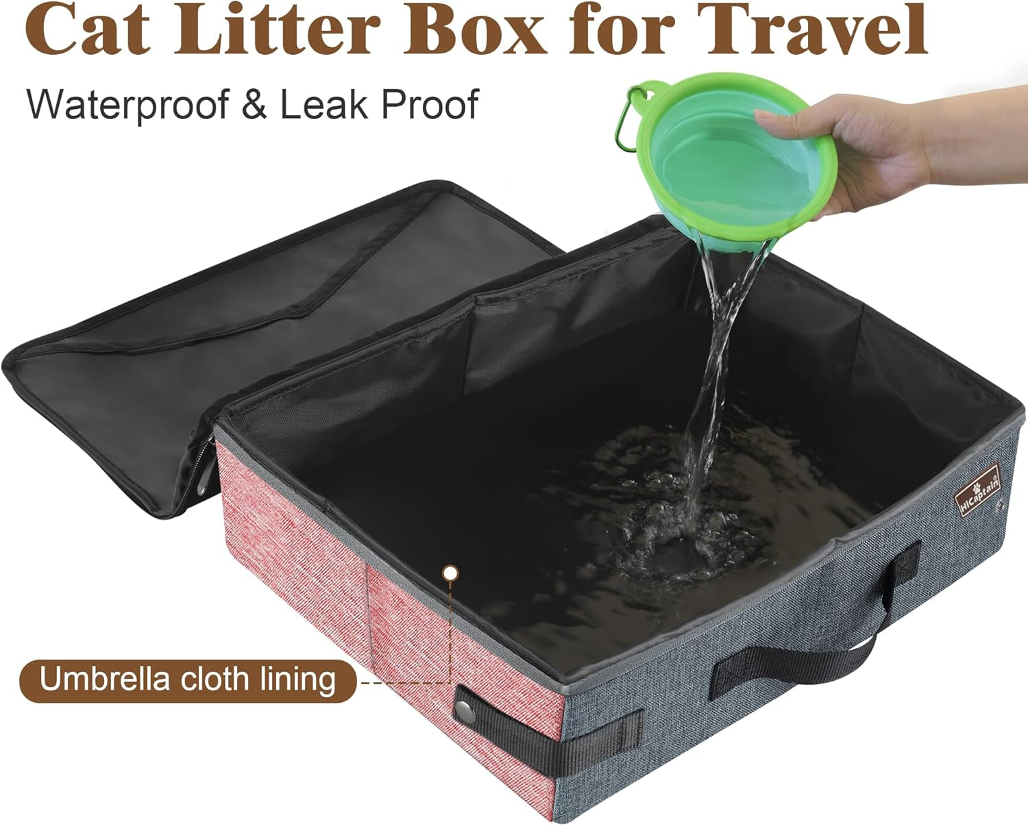 Portable Travel Cat Litter Box – Compact, Convenient & Odor-Resistant