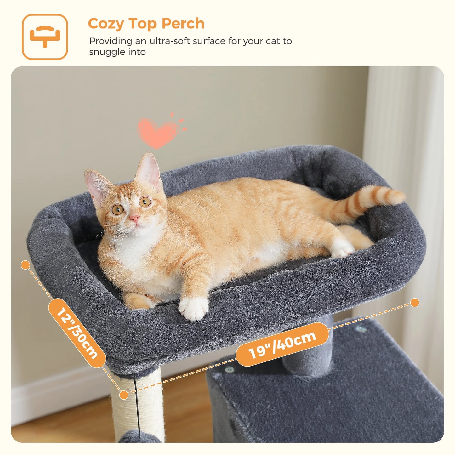 PEQULTI 45.7” Multi-Cat Tree – Spacious, Cozy & Fun!