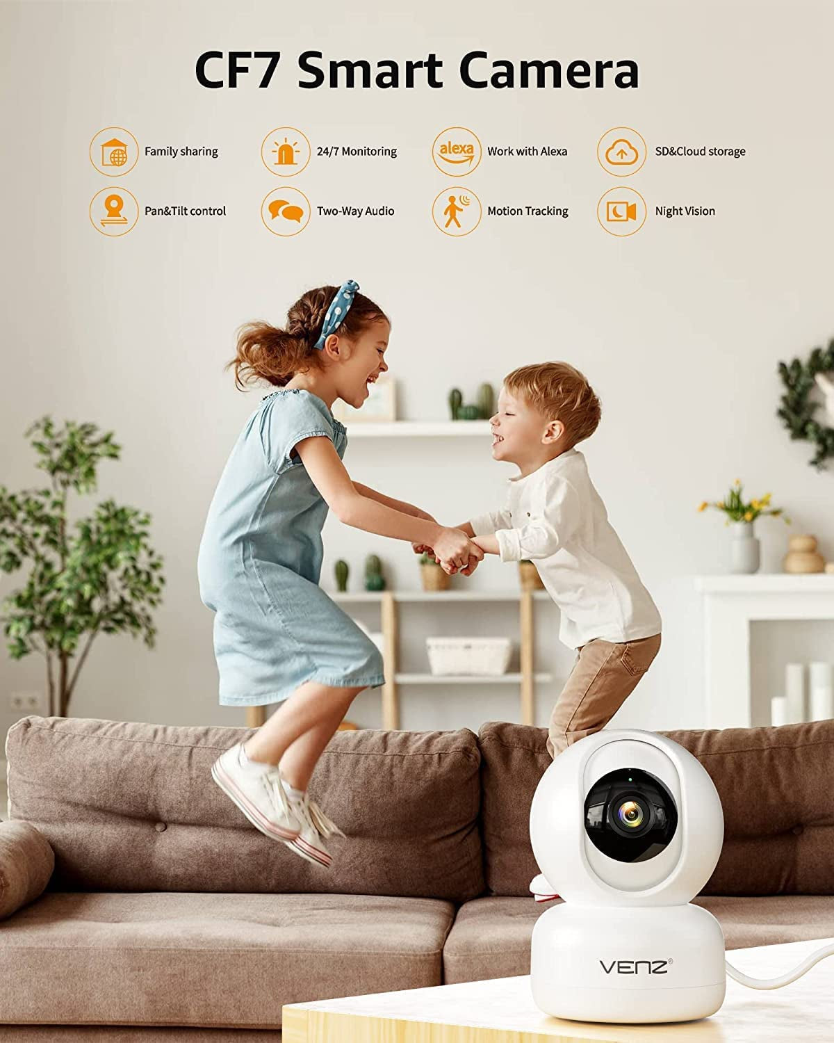 VENZ 1080P HD Indoor Security Camera – Smart, Secure & Connected