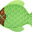 Cat Lick Treat Mat, 2 Pack Fish-Shaped Puzzle Feeder for Cats & Dogs, Anxiety Relief, Fun Alternative to Slow Feeder (Blue and Green)