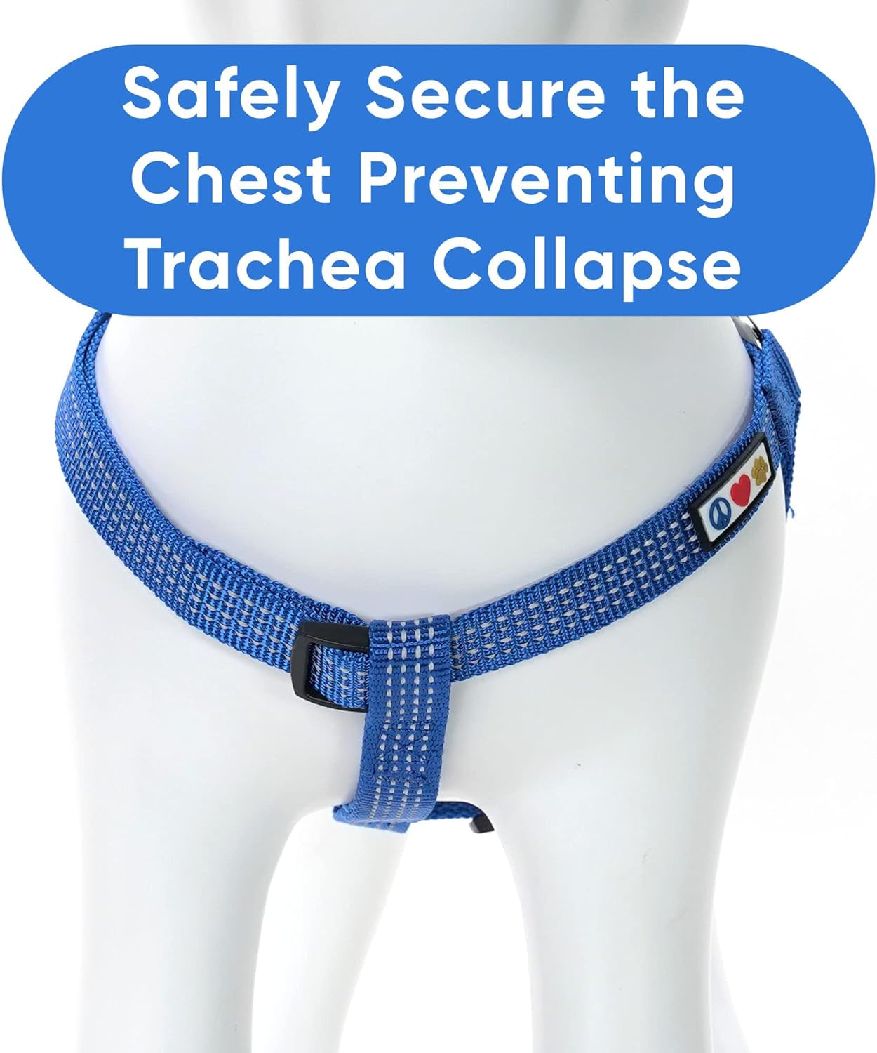 Reflective Step in Dog Harness or Reflective Vest Harness, Comfort Control, Training Walking of Your Puppy/Dog Small Dog Harness S Blue Dog Harness