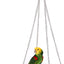 Bird Parrot Toys Play Fun Set for Cages, 7Pcs Colorful Chewing Hanging Swing Toy Bells, Wooden Spiral, Cotton Rope, Ladder Swing for Small Parrots, Macaws, Parakeets, Conures, Cockatiels, Lov