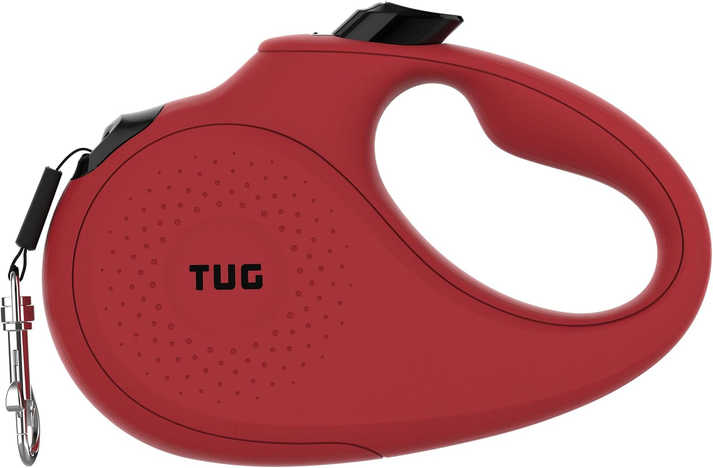 Monochrome 360° Tangle-Free Retractable Dog Leash | 16 Ft Strong Nylon Tape (Medium, Red)