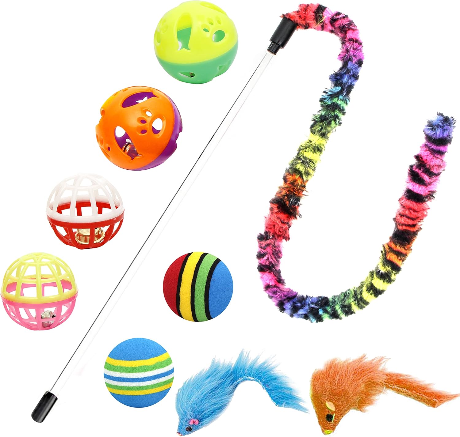 GREAT VALUE Cat Toy Set – 18 Pieces of Fun!