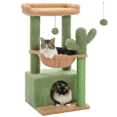 PAWZ Road Cactus Cat Tree – Cozy, Fun & Scratch-Friendly!