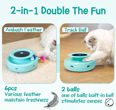 ORSDA 2-in-1 Interactive Cat Toy – Double the Fun!