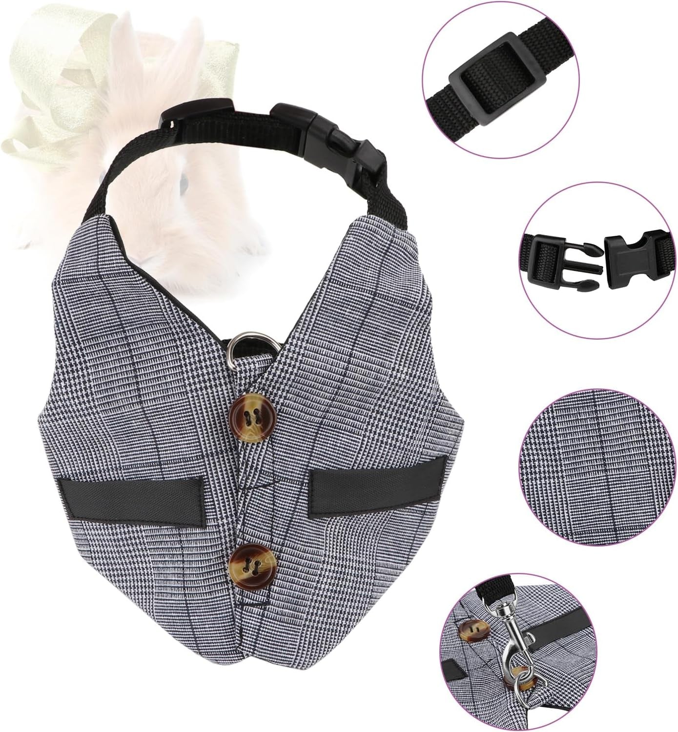 Stylish & Secure Rabbit Harness – Walk in Comfort and Style