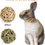 Rabbit Toys Bunny/Guinea Pig Toys Natural Timothy Hay Hamster Toys for Teeth Handmade Chews and Treats Apple Wood Sticks Chinchilla Rat