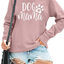 Dog Mama Long Sleeve Sweatshirt – Cozy & Stylish Graphic Pullover for Dog Lovers