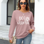 Dog Mama Long Sleeve Sweatshirt – Cozy & Stylish Graphic Pullover for Dog Lovers