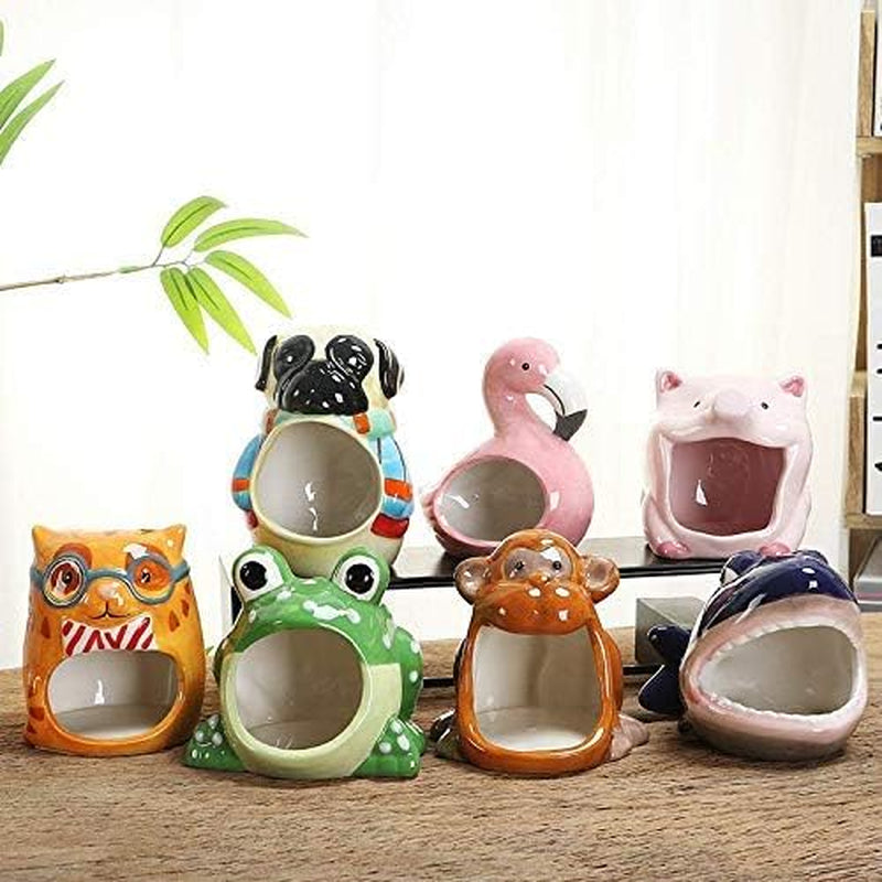 Ceramic Hamster Hideout Small Animal House Critter Bath, Ideal for Dwarf Hamsters and Gerbils, Pet Hideout Hut Cave