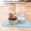 Pet Food Mats–Dog Cat Feeding Mat Top Grade Cloud Silicone Pad Anti-Slip Waterproof Anti-Slip Bowl Placemat (Blue)