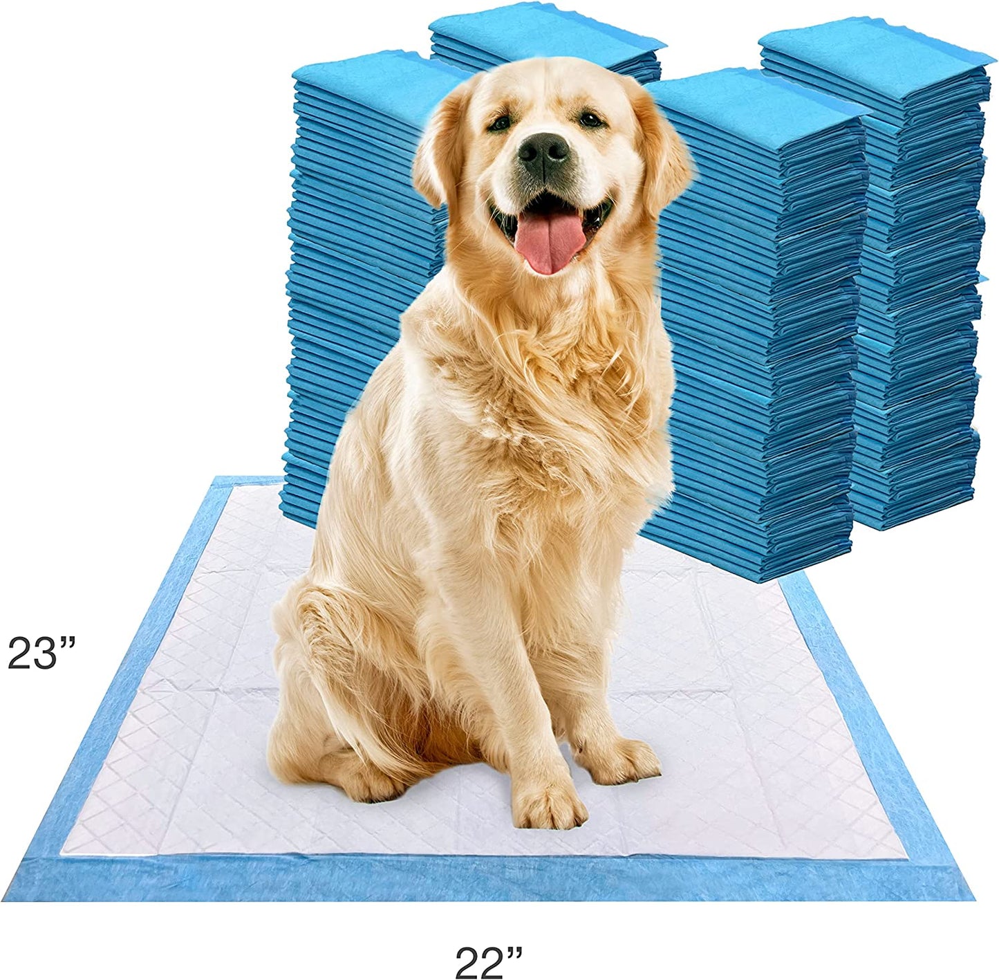 Wee-Wee Superior Performance Unscented Pee Pads for Dogs & Puppies, Quilted Leak-Proof Dog Housebreaking Potty Training Floor Protection, 22" X 23", 200 Count