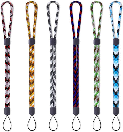 6 Pack Durable & Stylish Adjustable Wrist Lanyard