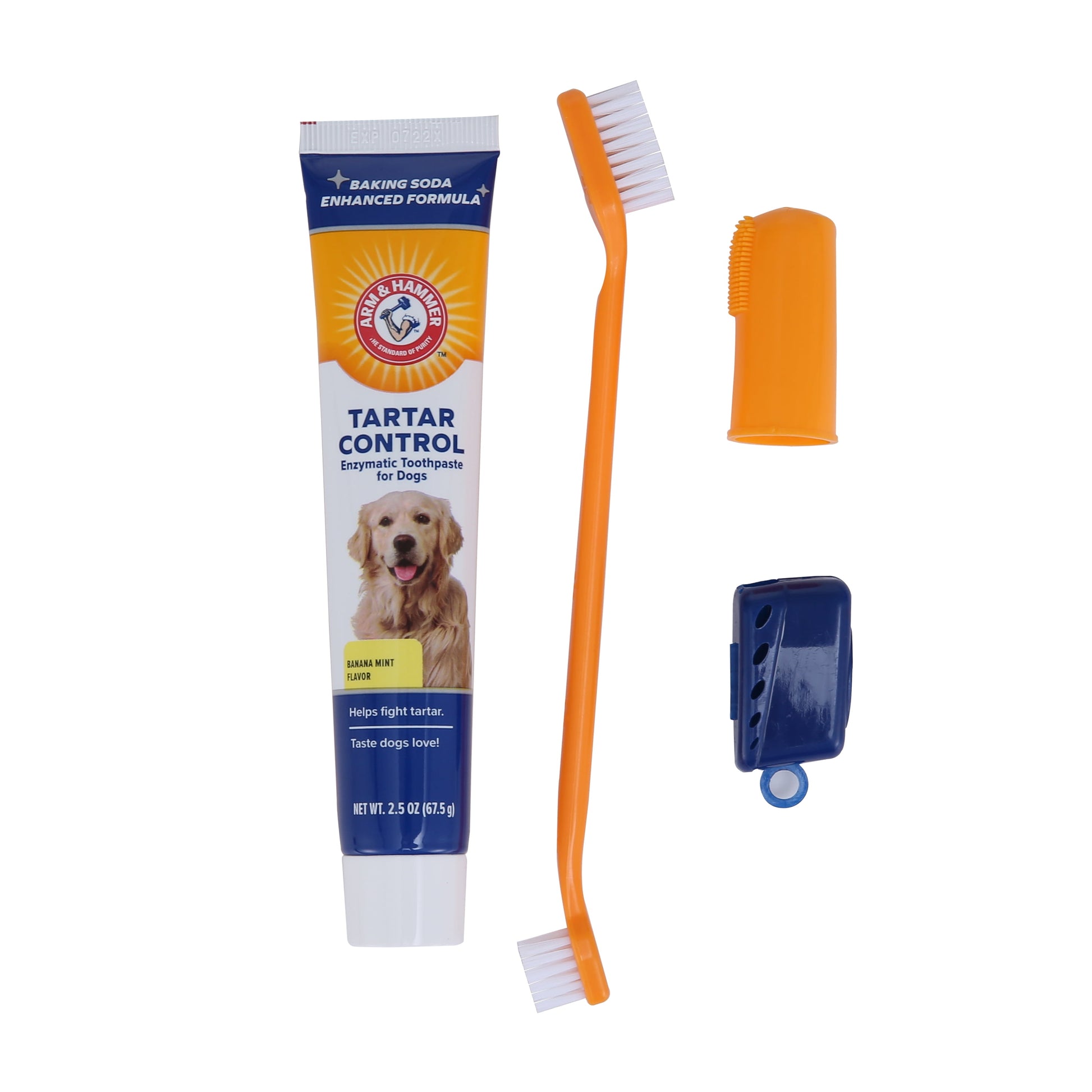 Advanced Care 3-Piece Dog Dental Kit, Banana Mint