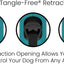 Monochrome 360° Tangle-Free Retractable Dog Leash | 16 Ft Strong Nylon Tape (Small, Aqua)