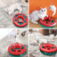 Cat Toys, Cat Toys for Indoor Cats,Interactive Kitten Toys Roller Tracks with Catnip Spring Pet Toy with Exercise Balls Teaser Mouse (Red)