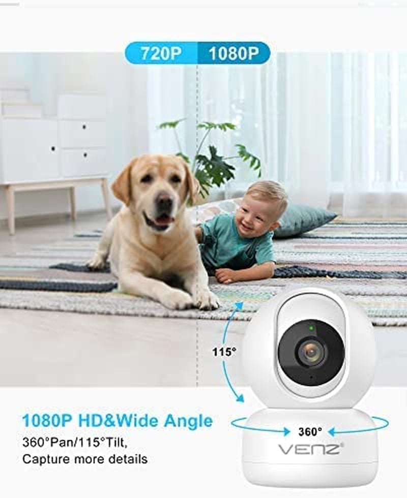 VENZ 1080P HD Indoor Security Camera – Smart, Secure & Connected