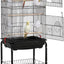 Open Play Top Large Parakeet Small Parrot Bird Cage with Stand for Budgies Finches Canaries Lovebirds