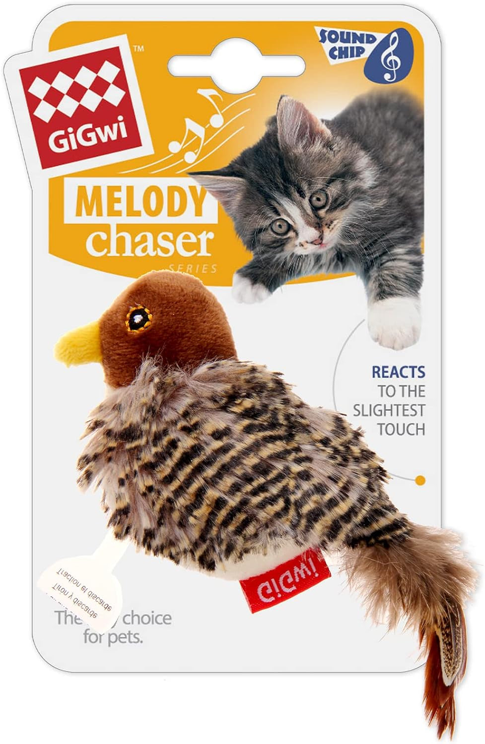 Interactive Chirping Bird Cat Toy – Realistic & Engaging Playtime!