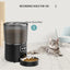 Wifi Pet Feeder Automatic Smart Dog Cat Dry Food Dispenser Feeding Bowl 4L Black