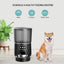 Wifi Pet Feeder Automatic Smart Dog Cat Dry Food Dispenser Feeding Bowl 4L Black