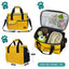 Medium Dog Travel Bag with Food Containers and Bowls, Yellow, 22 L Limit