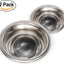 Stainless Steel Dog and Cat Bowls (2 Pack) Neater Feeder Cat Deluxe or Cat Express Extra Replacement Bowl (Metal Food and Water Dish) (1 Cup)